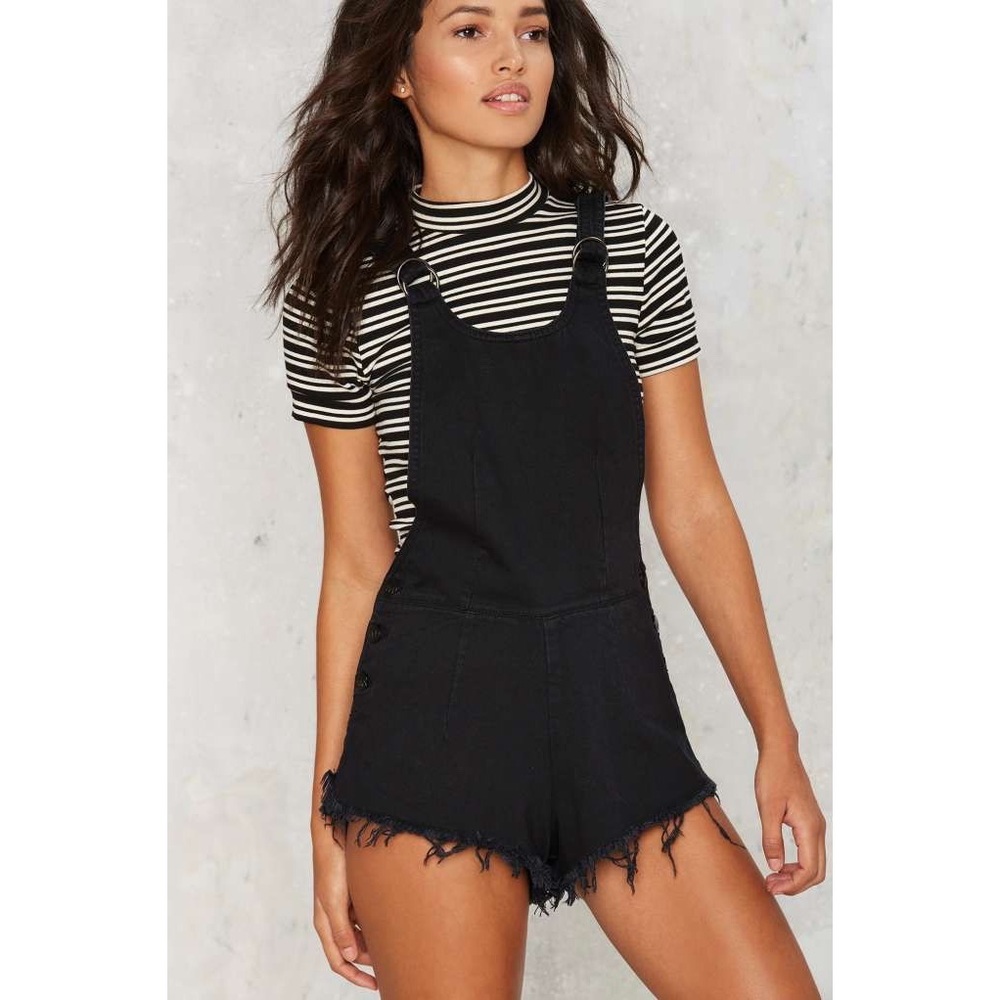 Zee Gee Why Cross Back Overall Cutoffs